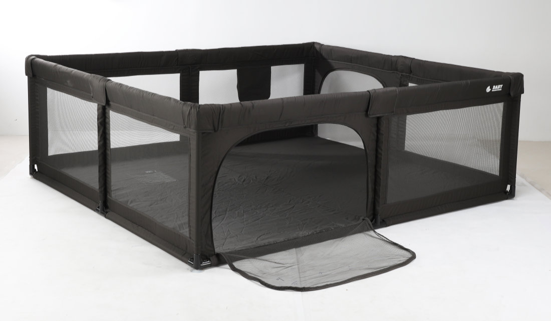 Baby Brightness Mesh baby playpen - Dark Grey
