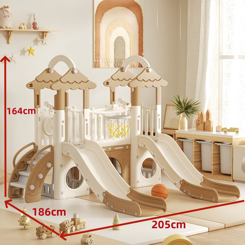 Kids Slide Playground – Mint Green / White - image 2