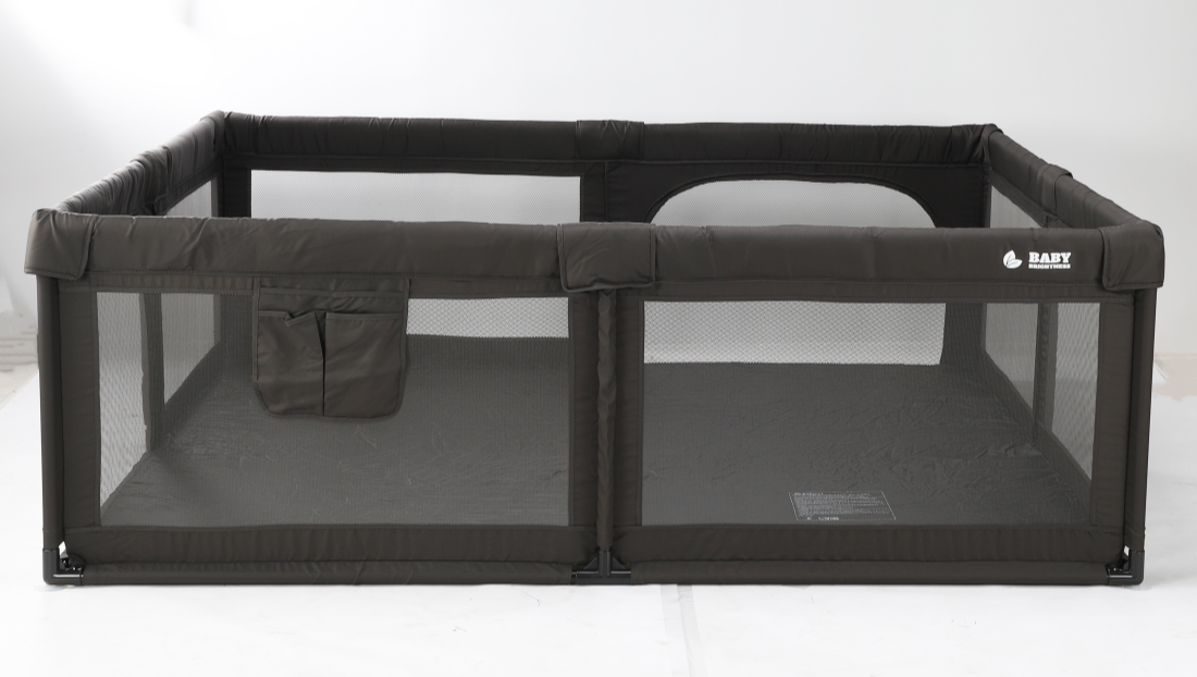 Baby Brightness Mesh baby playpen - Dark Grey