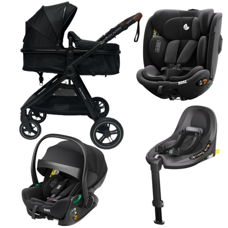 Pre-order Skyra 2-in-1 Newborn Pram & Bassinet Stroller + Reclining infant capsule + 360 car seat with Rotating ISOFIX Base (