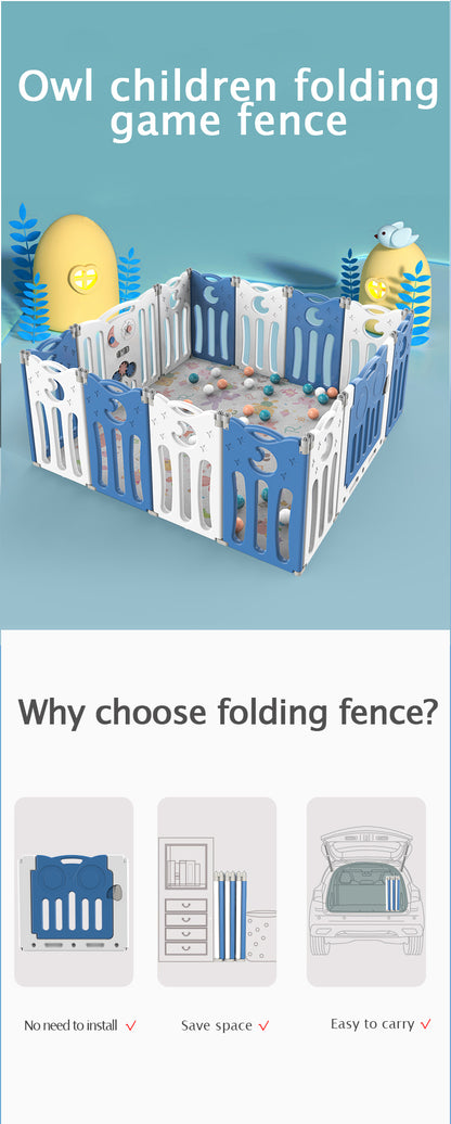 Foldable Baby Playpen 22 Panels – Grey Safety Play Fence for Babies - image 7