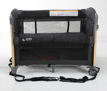 Baby Brightness 4 in 1 Portacot Black - image 10
