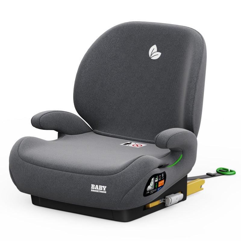 Pre-order Baby Brightness CloudLift Pro Half Booster Seat with ISOFIX and Backrest - Grey - image 3