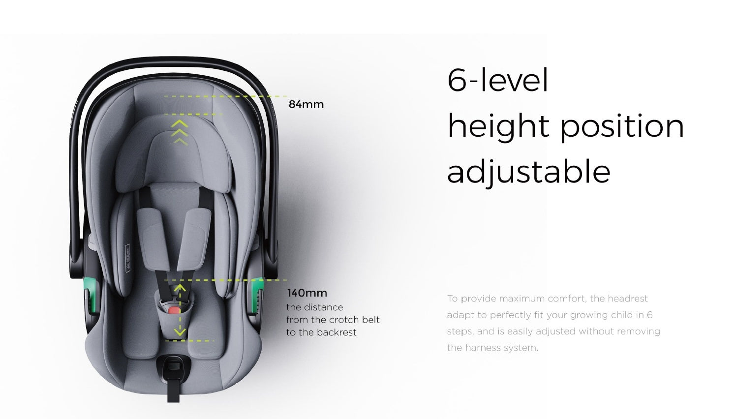 Pre-order Baby Brightness EverNest 2 Reclining Infant Capsule Black - image 17