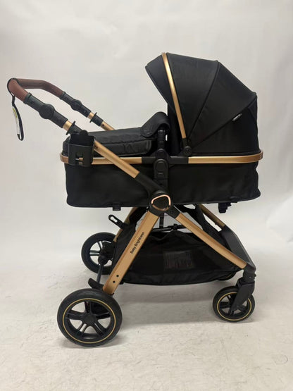 Skyra 2-in-1 Newborn Pram & Bassinet Stroller（Blue）