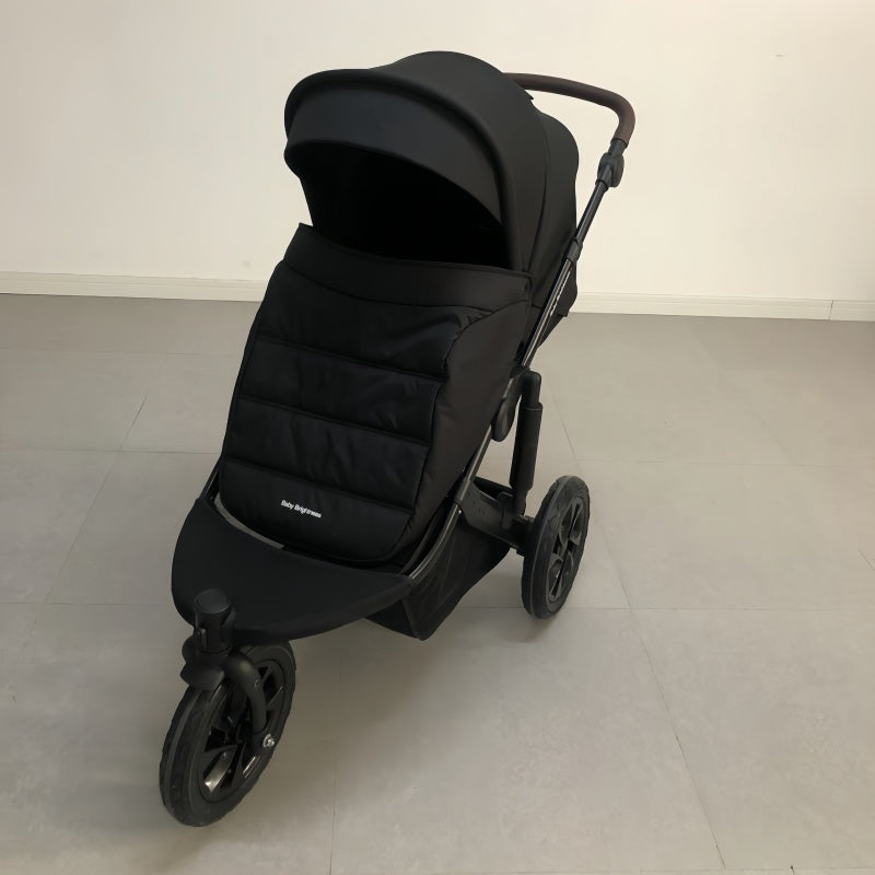 Newborn Pram – EasyGo 1+ Three Wheel Stroller with Carrycot (Black) - image 2