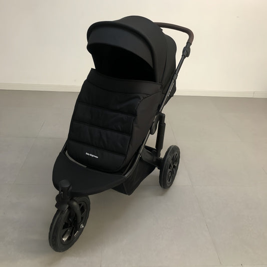 Newborn Pram – EasyGo 1+ Three Wheel Stroller with Carrycot (Black) - image 2