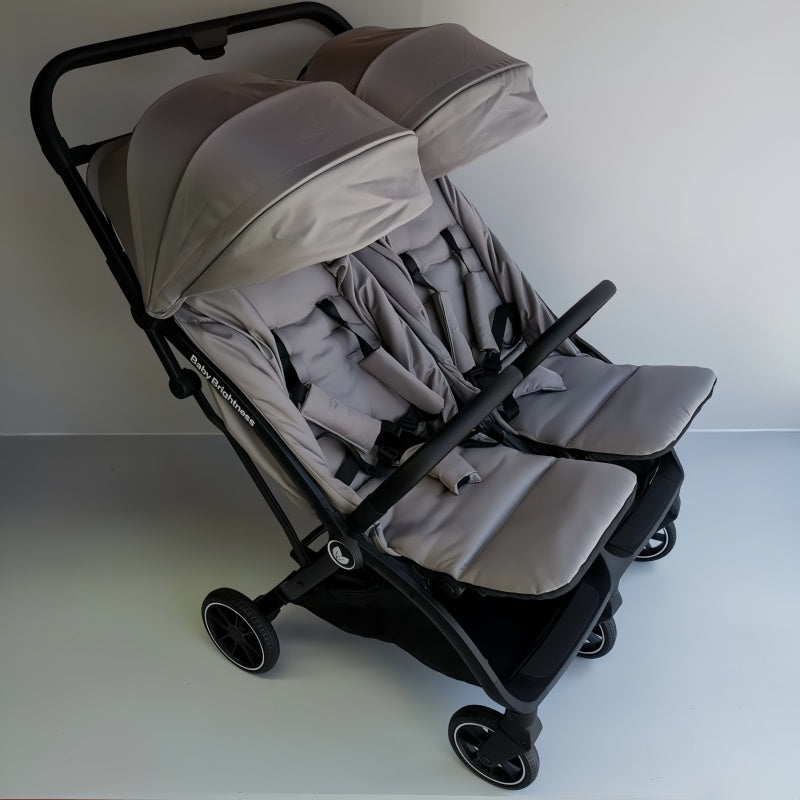 Pre-order Double Pram – FlexGo Duo with Reclining Infant Capsule (Beige) - image 5