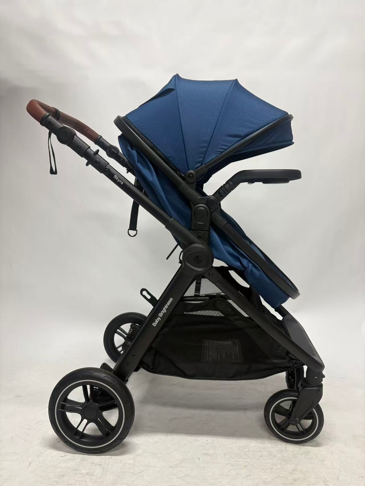 Skyra 2-in-1 Newborn Pram & Bassinet Stroller（Blue）