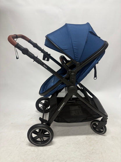 Skyra 2-in-1 Newborn Pram & Bassinet Stroller（Blue）