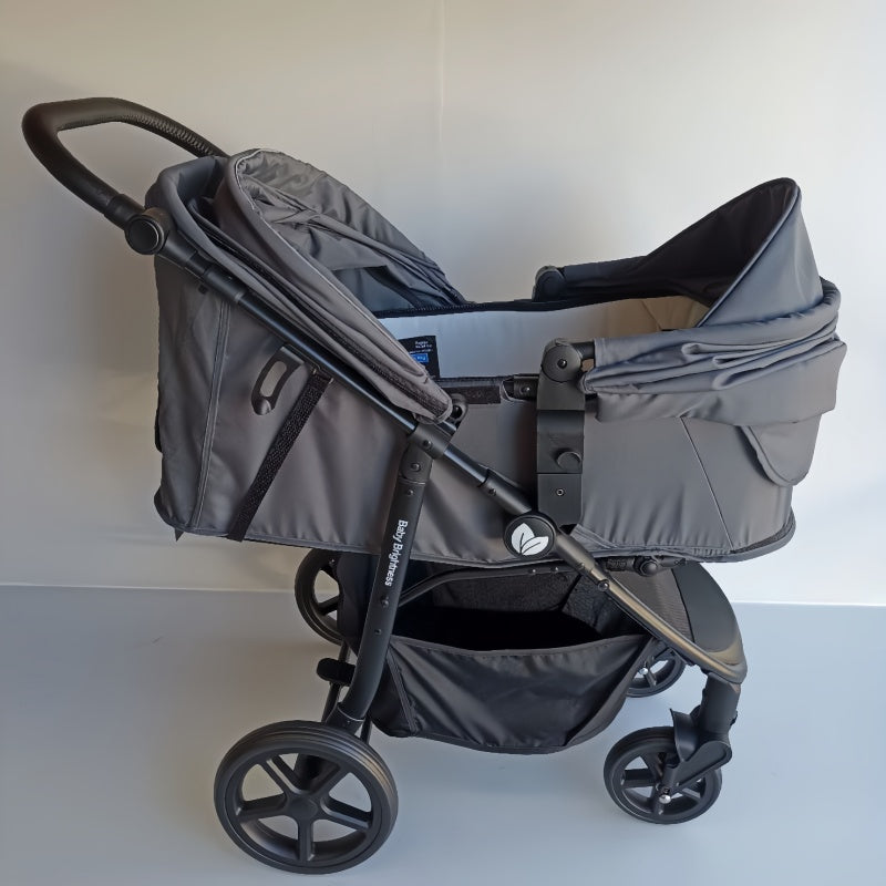 Newborn Pram – Poplar Stroller with Carrycot and Car Seat (Black) - image 33