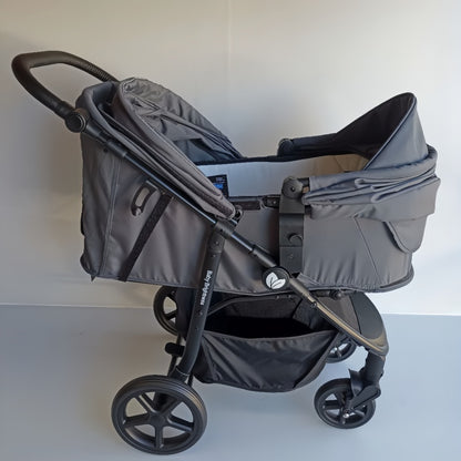 Newborn Pram – Poplar Stroller with Carrycot and Car Seat (Black) - image 33