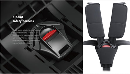 Baby Brightness Fortress Pro Portable Travel Booster Car Seat Grey - image 14