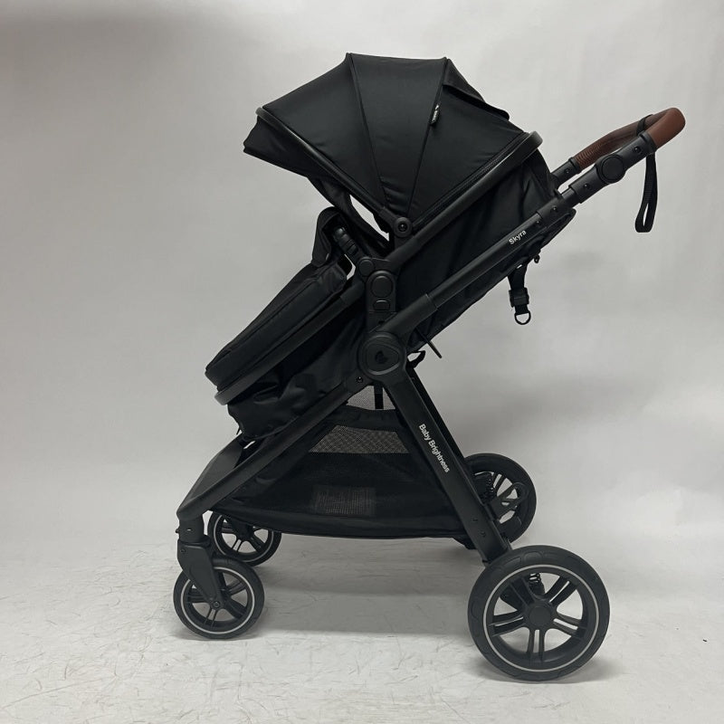 Skyra 2-in-1 Newborn Pram & Bassinet Stroller（Black） - image 9