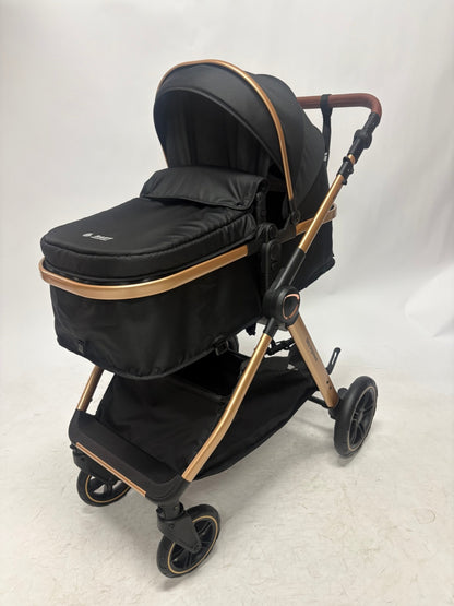 Skyra 2-in-1 Newborn Pram & Bassinet Stroller（Blue）