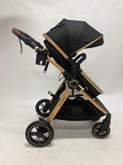 Skyra 2-in-1 Newborn Pram & Bassinet Stroller（Blue）