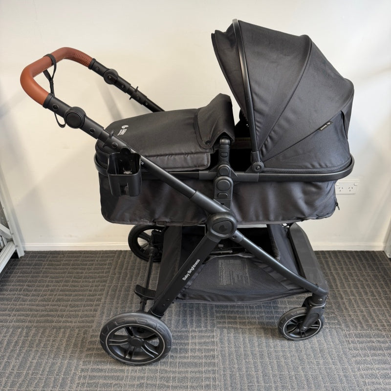 Pre-order Skyra 2-in-1 Newborn Pram & Bassinet Stroller and Car Seat (Black) - image 15