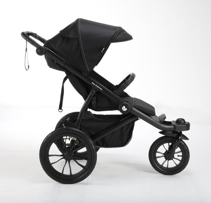 Pre-order Hill All Terrain Jogging Baby Stroller with Reclining Car Seat and Rotating ISOFIX Base (Black） - image 3