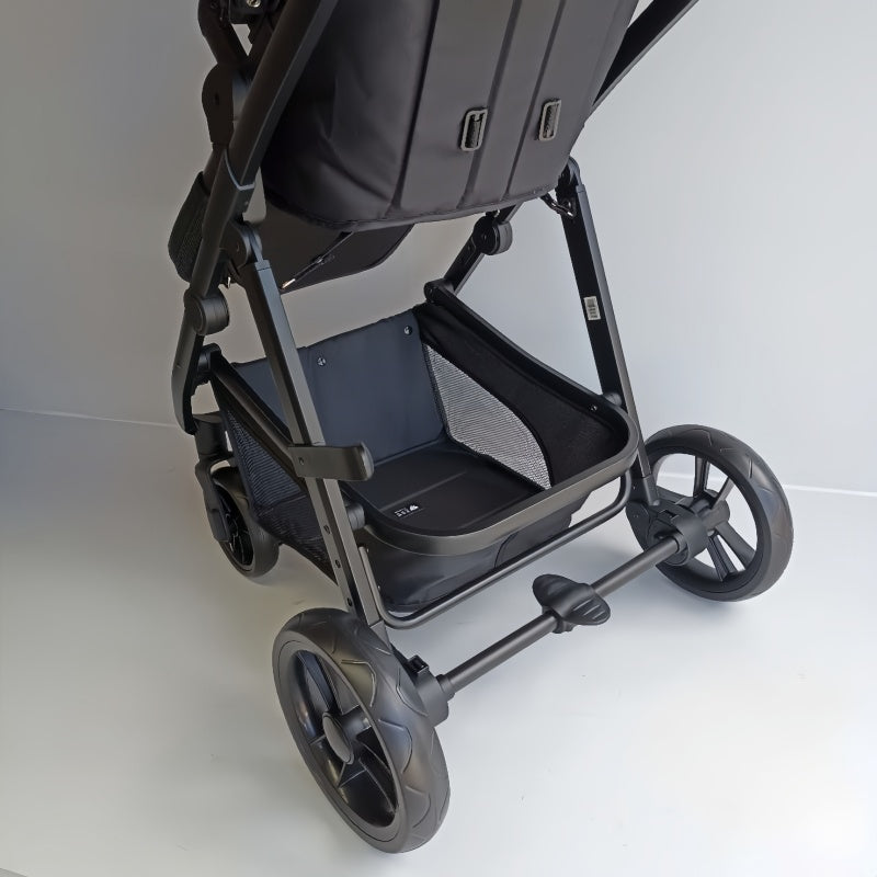 Newborn Pram – Palms 1+ Stroller with Bassinet (Black) - image 22