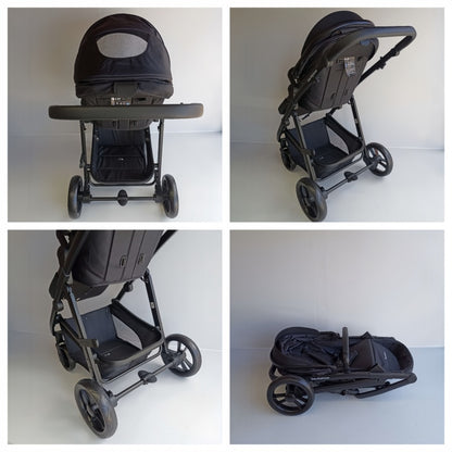 Pre-order Newborn Pram – Palms 1+ Stroller with Bassinet, Car Seat and Rotating ISOFIX Base (Black) - image 8