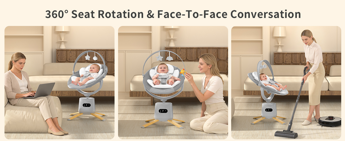 Pre-order Electric Baby Swing - Grey