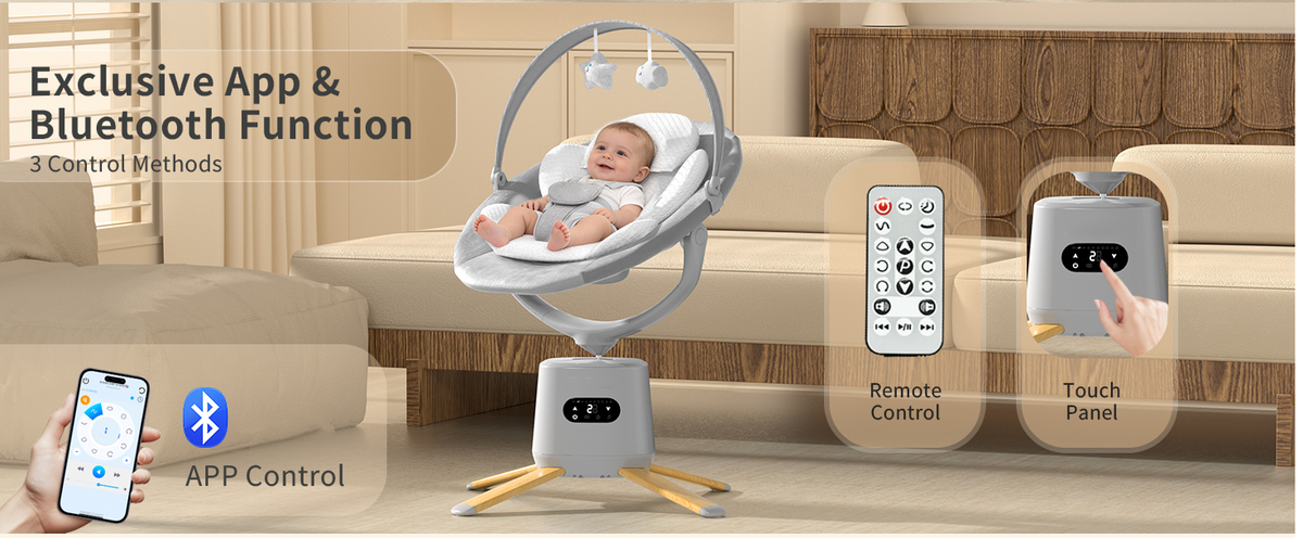 Pre-order Electric Baby Swing - Grey