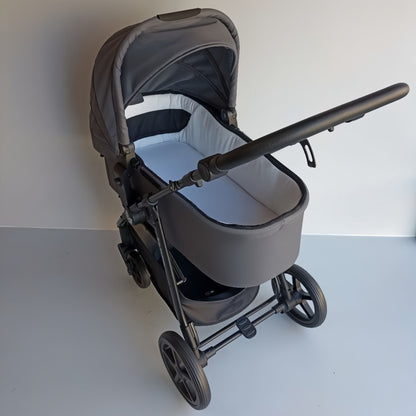 Newborn Pram – Poplar Stroller with Carrycot (Black) - image 4
