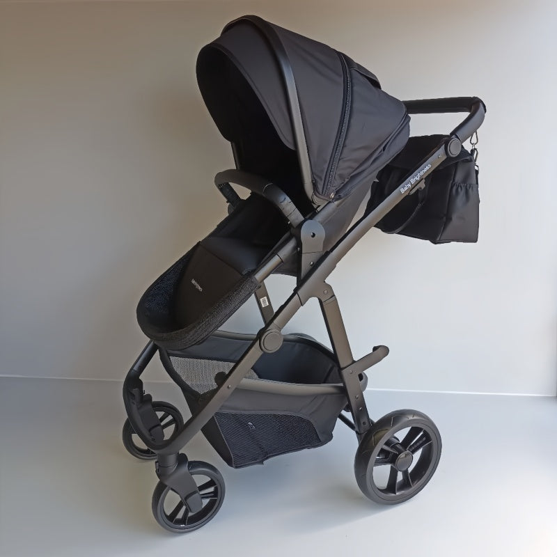 Pre-order Newborn Pram – Palms 1+ Stroller with Bassinet, Car Seat and Rotating ISOFIX Base (Black) - image 25