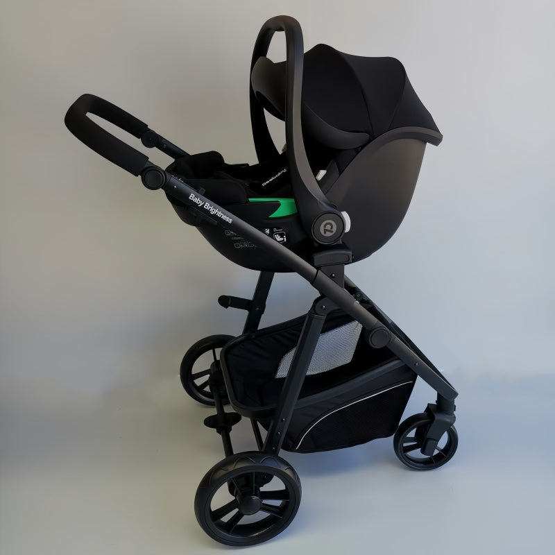 Newborn Pram – Palms Stroller with Bassinet and Car Seat (Black) - image 20