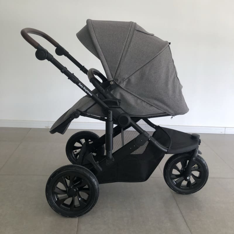Newborn Pram – EasyGo 1+ Three Wheel Stroller (Black) - image 7