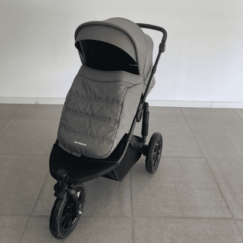 Newborn Pram – EasyGo 1+ Three Wheel Stroller (Grey) - image 2