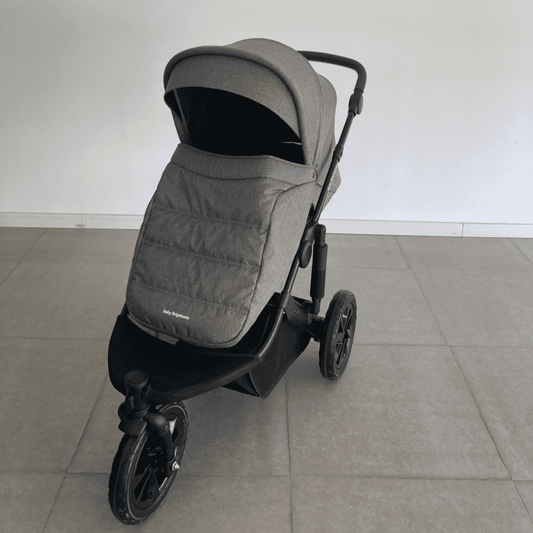 Newborn Pram – EasyGo 1+ Three Wheel Stroller (Grey) - image 2