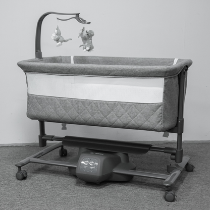 Pre-order Baby Brightness ZYLA Electric Baby Bassinet Bedside Sleeper – Grey