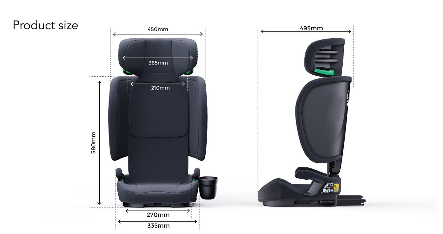 Baby Brightness SecureFit Pro 2 Portable Travel Booster Car Seat Black - image 12