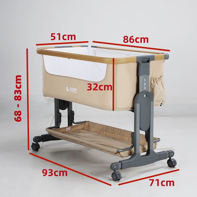 Baby Brightness Co Sleeper Bassinet Beige - image 6
