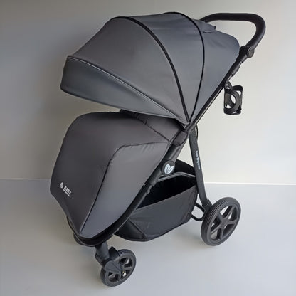 Pre-order Newborn Pram – Poplar Stroller with Carrycot, Reclining Car Seat and Rotating ISOFIX Base(Grey) - image 10
