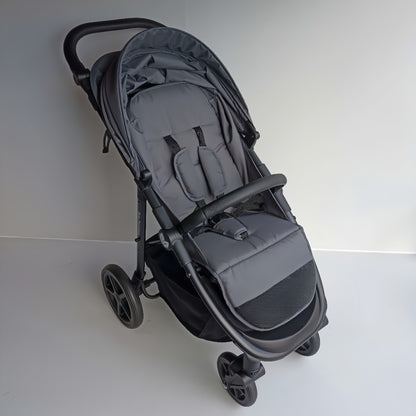 Newborn Pram – Poplar Stroller with Carrycot and Car Seat (Grey) - image 31