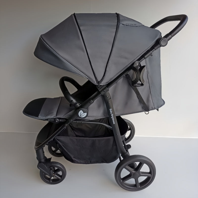 Newborn Pram – Poplar Stroller with Carrycot (Grey) - image 14
