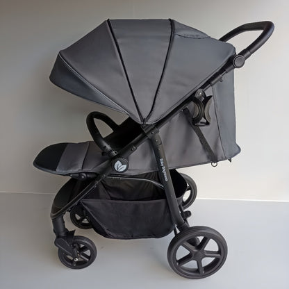 Newborn Pram – Poplar Stroller with Carrycot and Car Seat (Black) - image 30