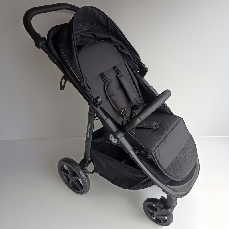 Pre-order Newborn Pram – Poplar Stroller with Carrycot and Reclining Car Seat (Grey) - image 9