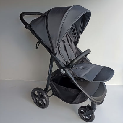 Newborn Pram – Poplar Stroller with Carrycot (Black) - image 17