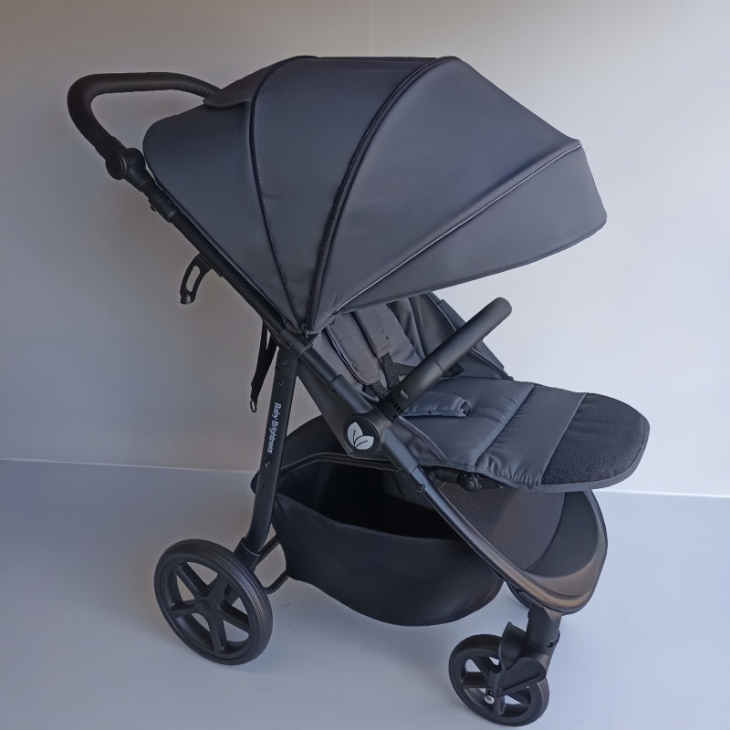 Pre-order Newborn Pram – Poplar Stroller with Carrycot and Reclining Car Seat (Black) - image 18