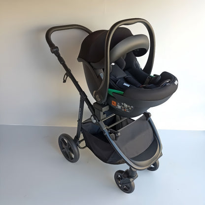Newborn Pram – Poplar Stroller with Carrycot and Car Seat (Grey) - image 18