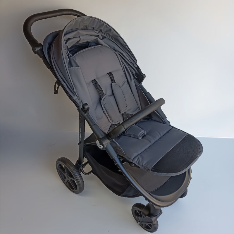 Newborn Pram – Poplar Stroller with Carrycot and Car Seat (Grey) - image 32