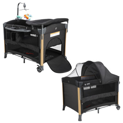 Baby Brightness 4 in 1 Portacot Black