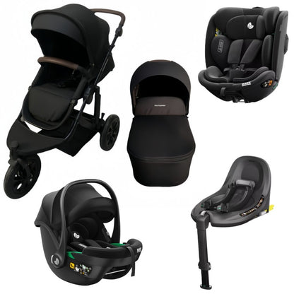 Pre-order Newborn Pram – EasyGo 1+ Three Wheel Stroller + Carrycot + Infant Capsule + 360 Car Seat and Rotating ISOFIX Base (