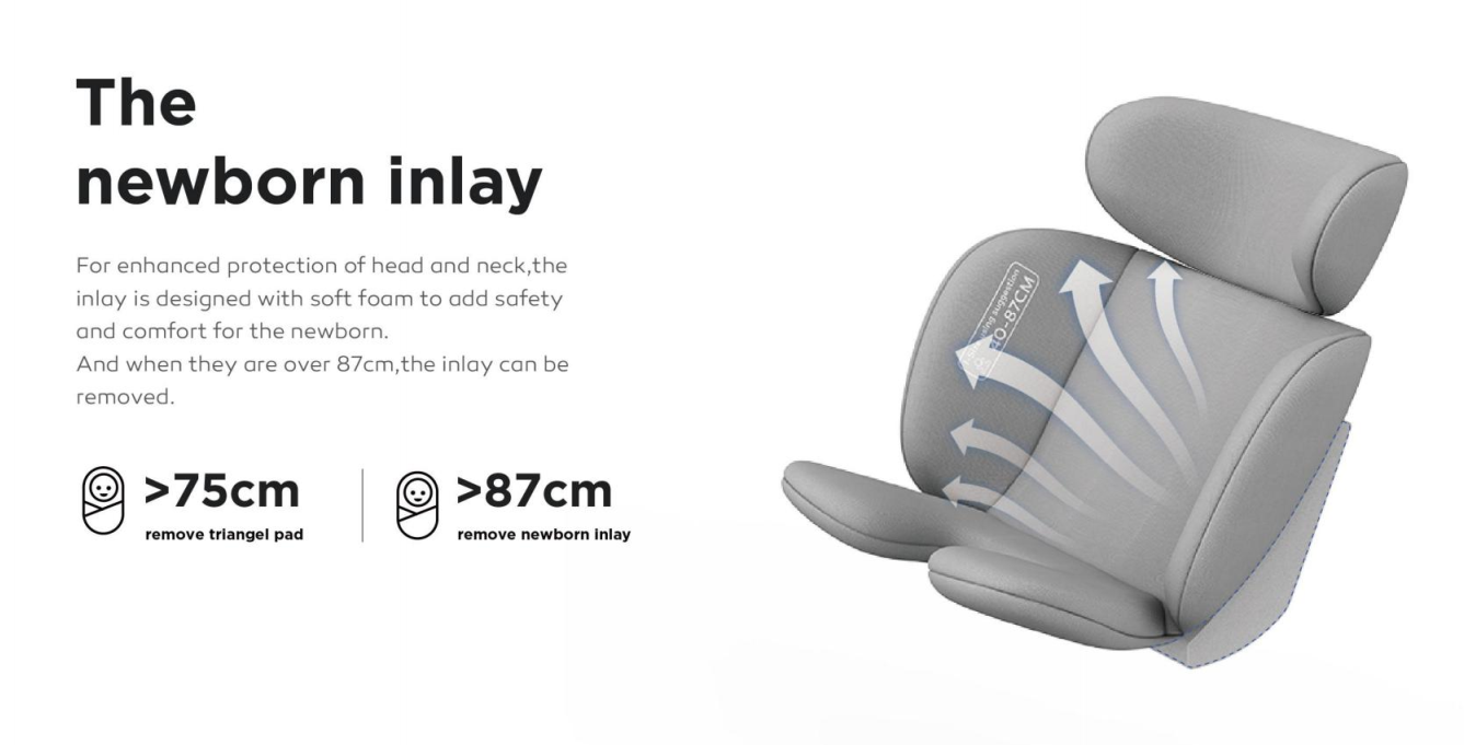 Pre-order 360° Rotating Baby Car Seat – Baby Brightness ShieldMax Plus Grey - image 13