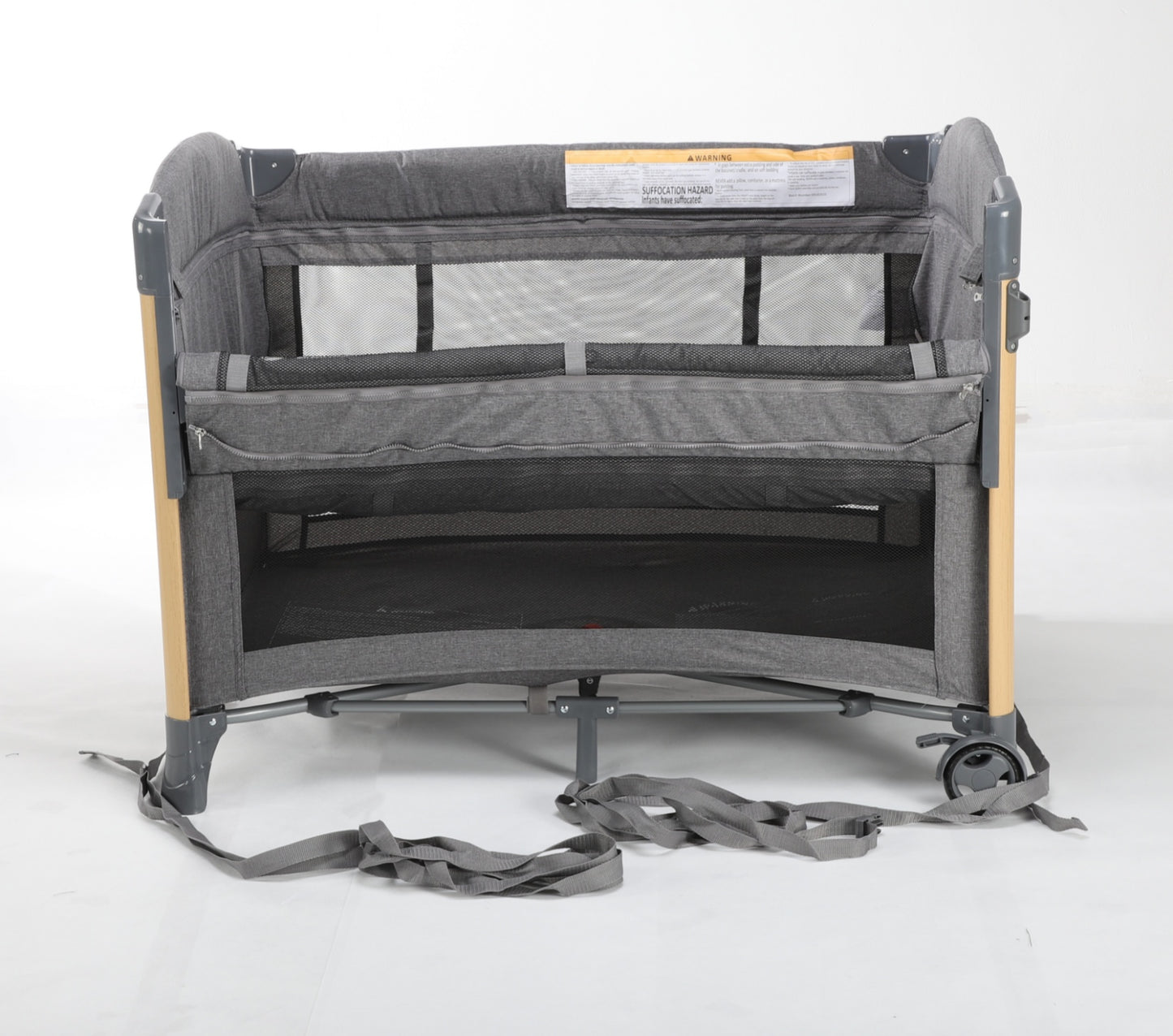 Baby Brightness 4 in 1  Baby Portacot Grey - image 11