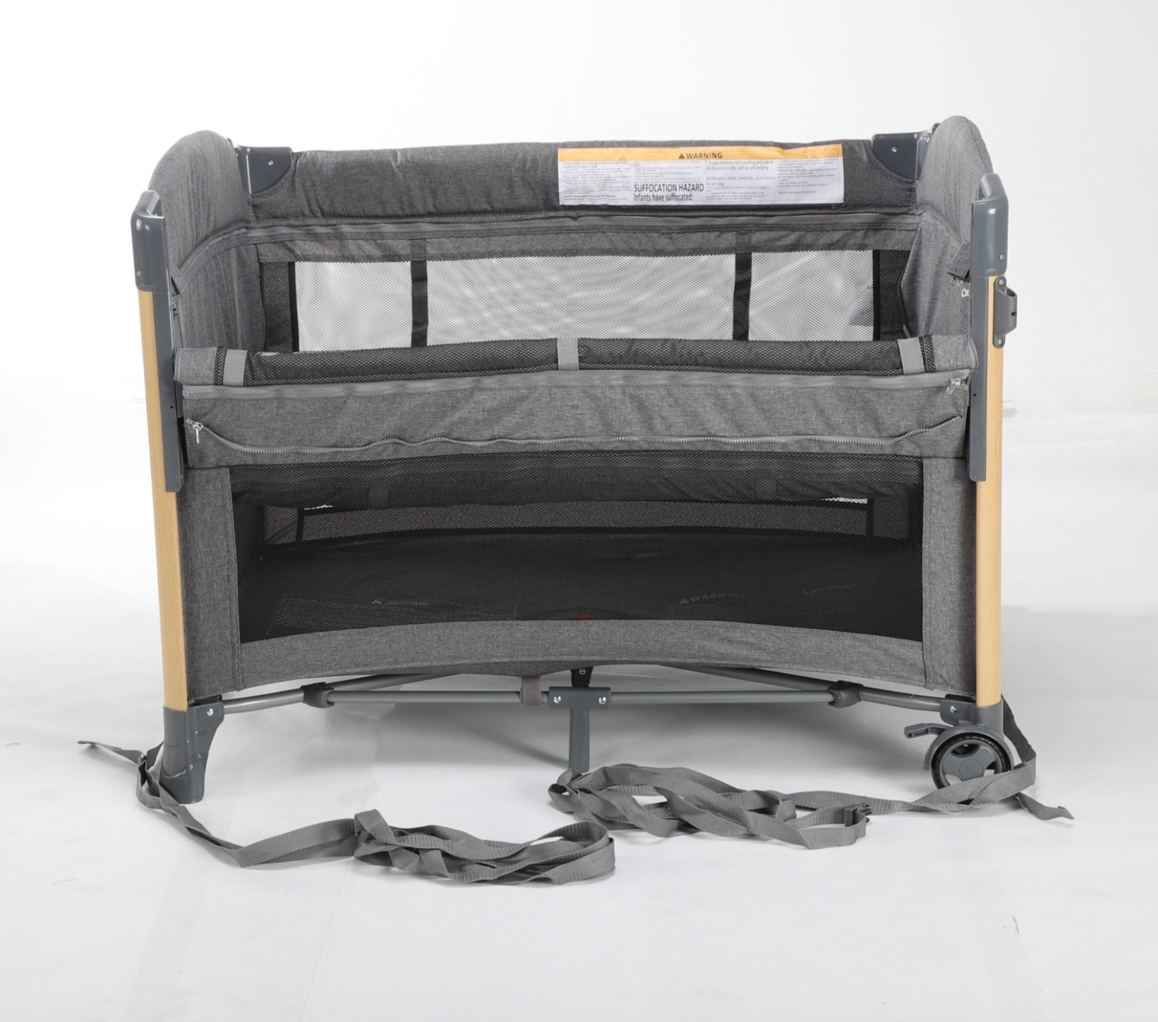 Baby Brightness 4 in 1  Baby Portacot Grey - image 11