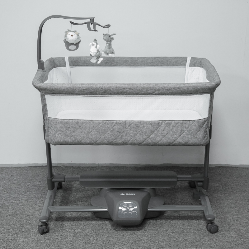 Pre-order Baby Brightness ZYLA Electric Baby Bassinet Bedside Sleeper – Grey